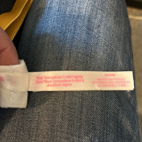 PINK Victoria's Secret Yellow Wear Everywhere T-Shirt Lightly Lined Bra 36D - Picture 16 of 16